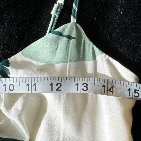 Tropical Leaves Short Sundress Sleeveless Size Small - Picture 4 of 10